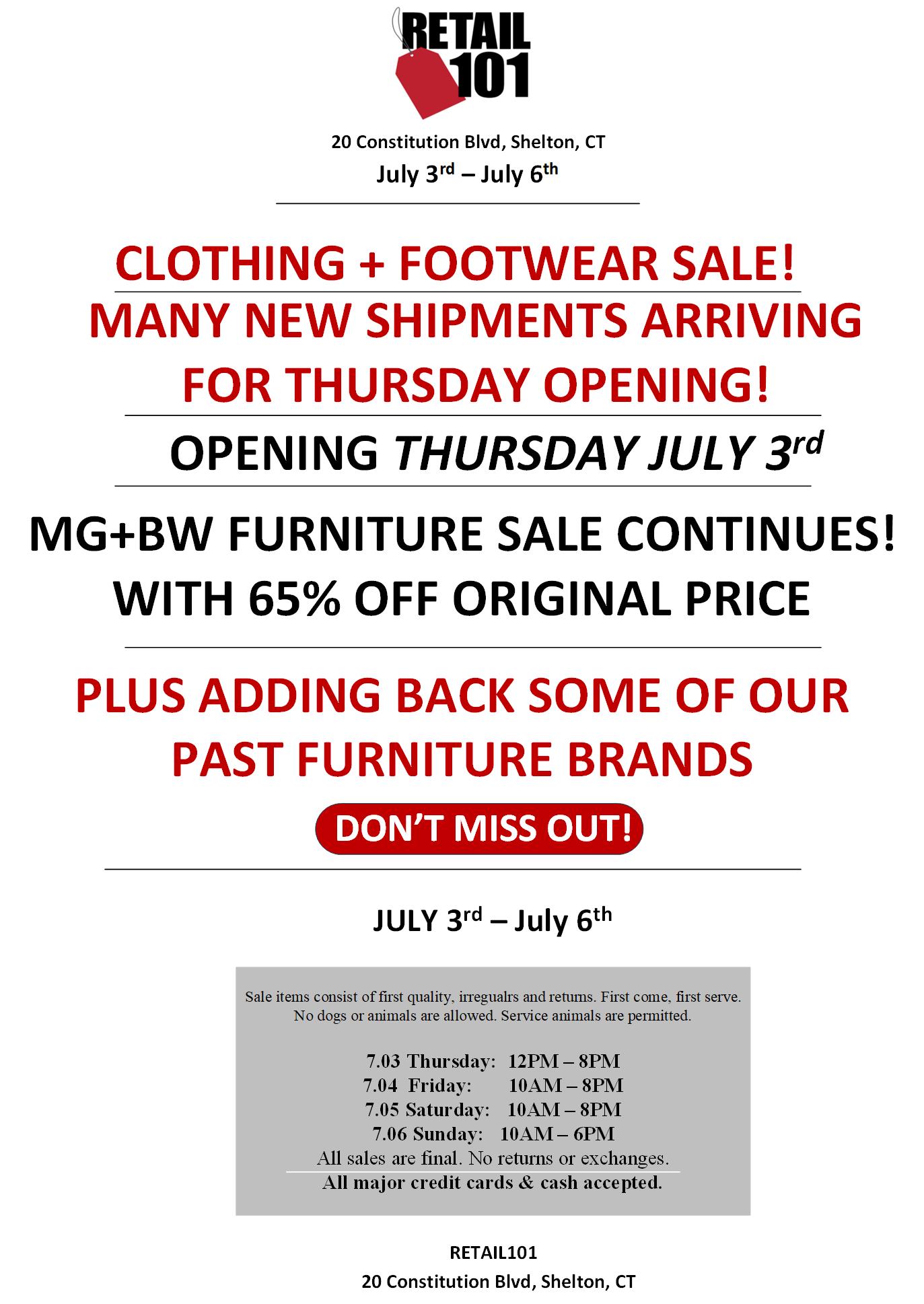 Retail101 Sale