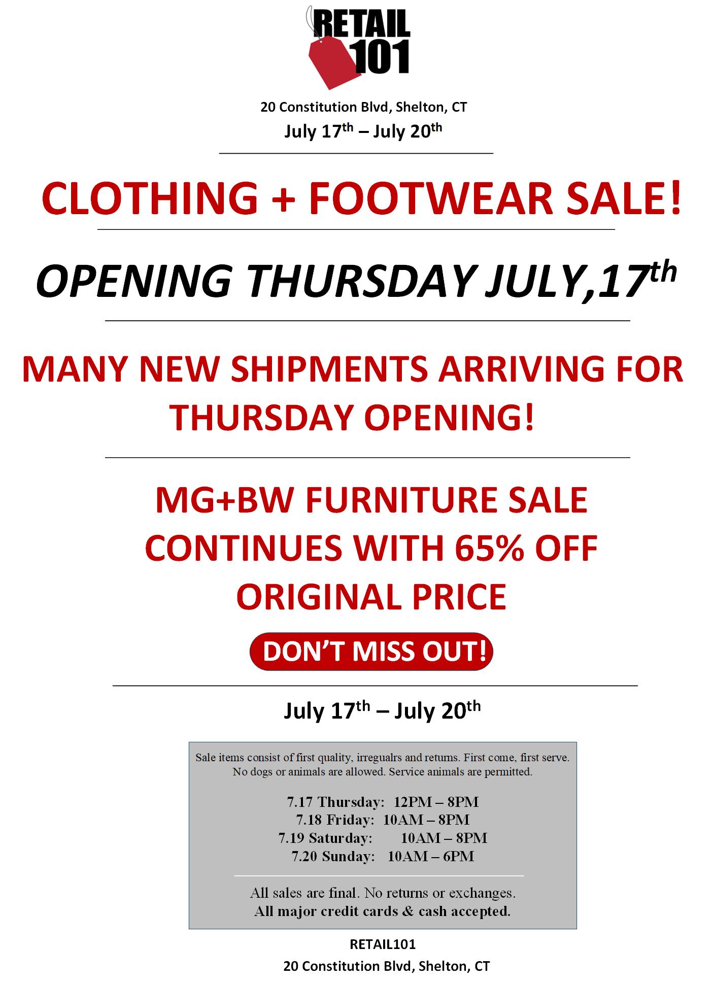 Retail101 Sale